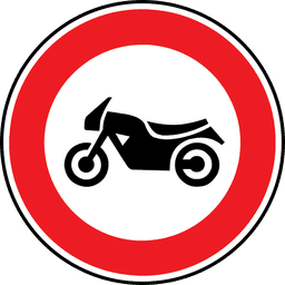 Motocikliem braukt aizliegts