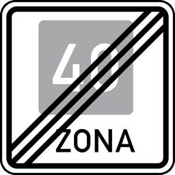 Ieteicamā ātruma zonas beigas