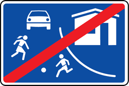 Dzīvojamās zonas beigas