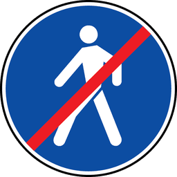 Gājēju ceļa beigas