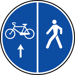 Dalīts gājēju un velosipēdu ceļš
