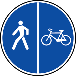 Dalīts gājēju un velosipēdu ceļš