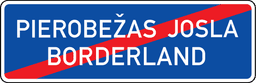 Pierobežas joslas beigas