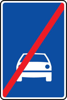 Ātrgaitas ceļa beigas