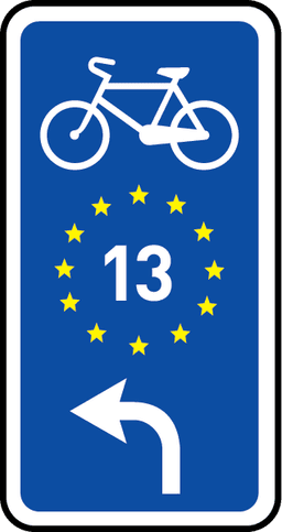 Velosipēdu maršruta virziena rādītājs